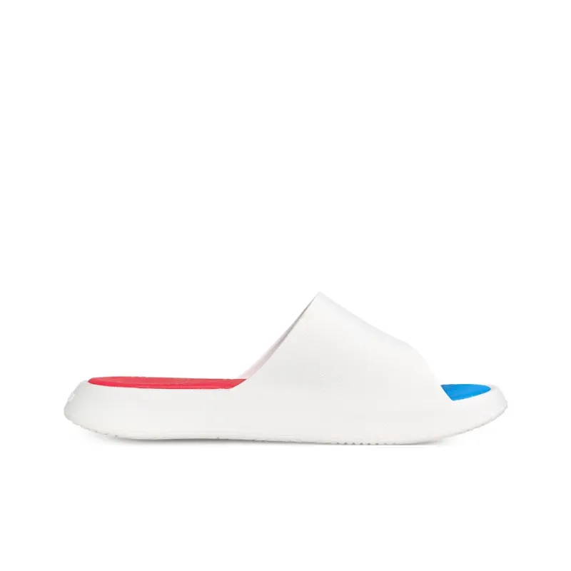 PEAK Slide Slippers Men's White Blue Red-1