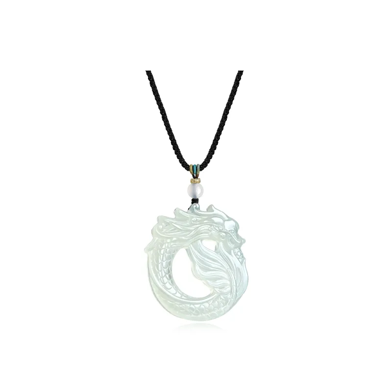 Tang Zhi Serpentine Jade Necklaces Unisex-0