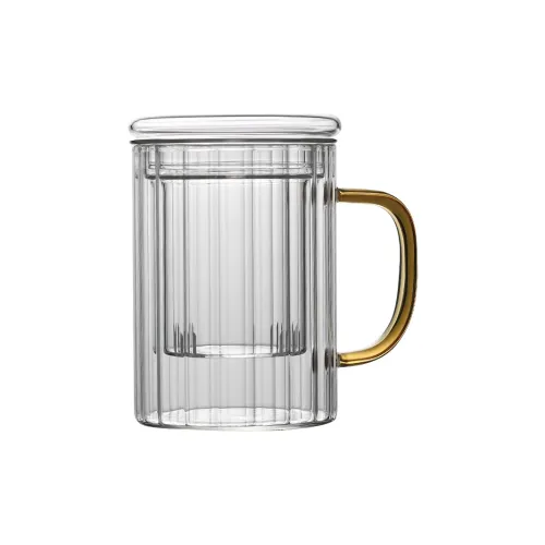 Heisou Heat-Resistant Glass Home Use With Tea Infuser Office Filter Tea Cup 400ml