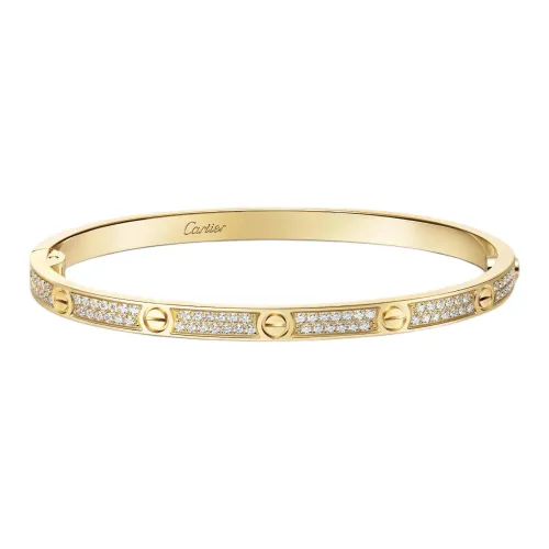 CARTIER Diamond 18K Gold Bracelets Women's Gold