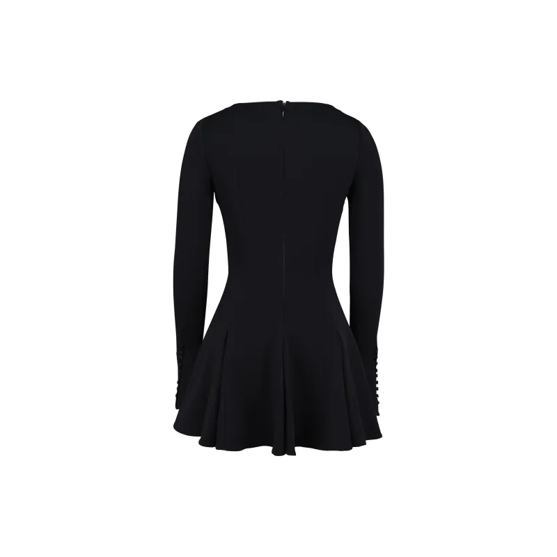 HOUSE OF CB Francesca Long Sleeved Dress Women's BLACK/Black-7