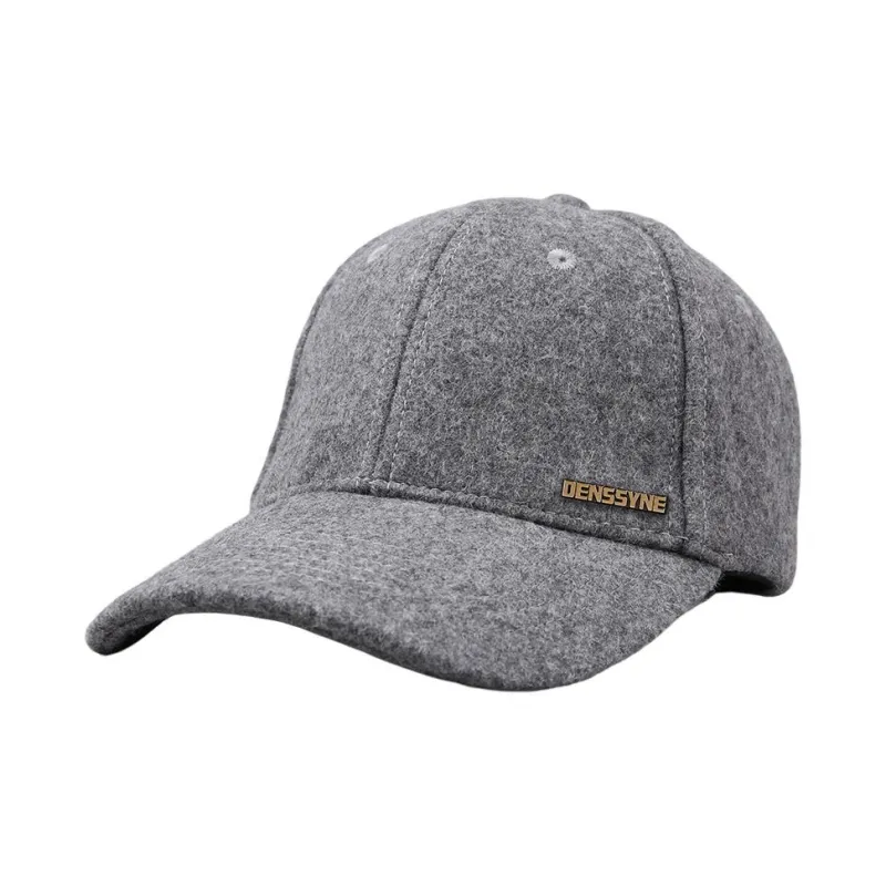 DENSSYNE Woolen Baseball Caps Men's Black/Navy Blue/Dark Grey-6