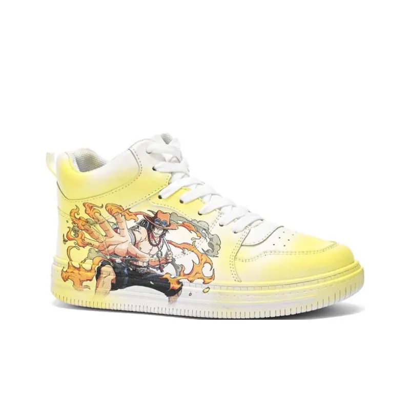 DM High Top Skateboard Shoes Unisex Painted-3