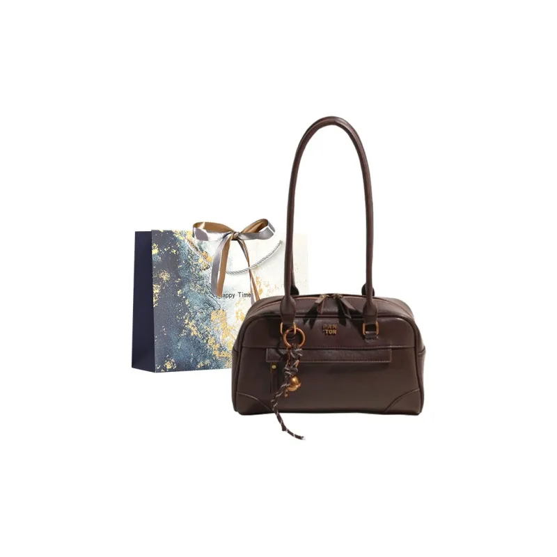 Iman's House PU Shoulder Bag Regular Women's Brown/Coffee/Burgundy/Black-4
