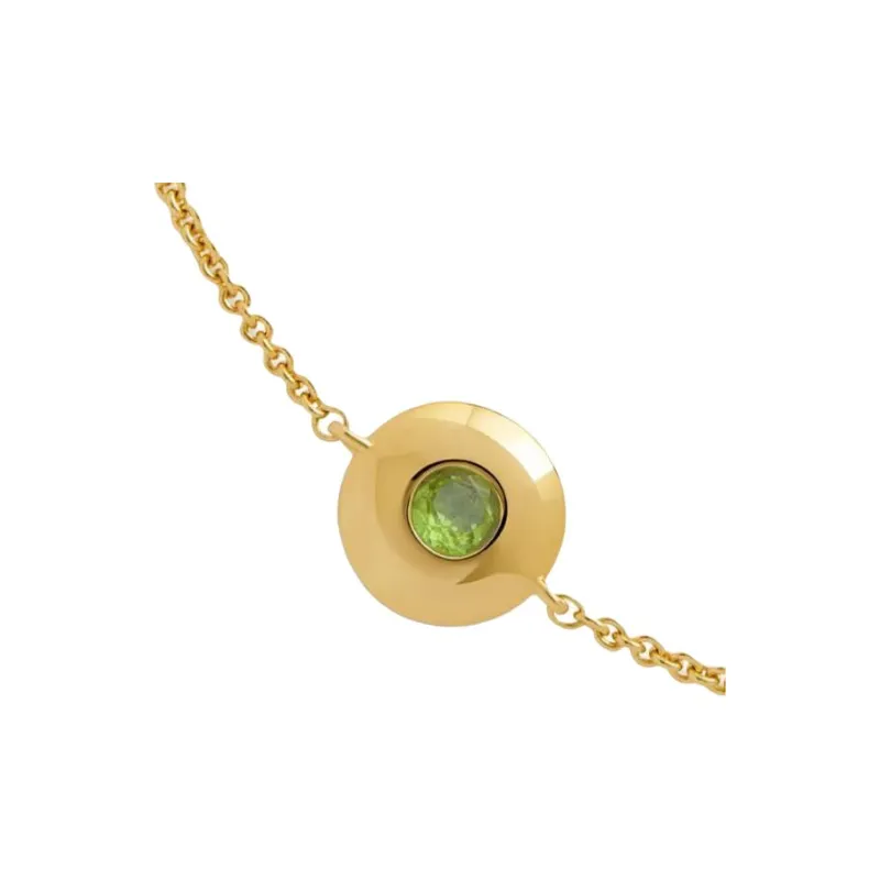 Monica Vinader 18kt Yellow Gold Vermeil August Birthstone Bracelet-1