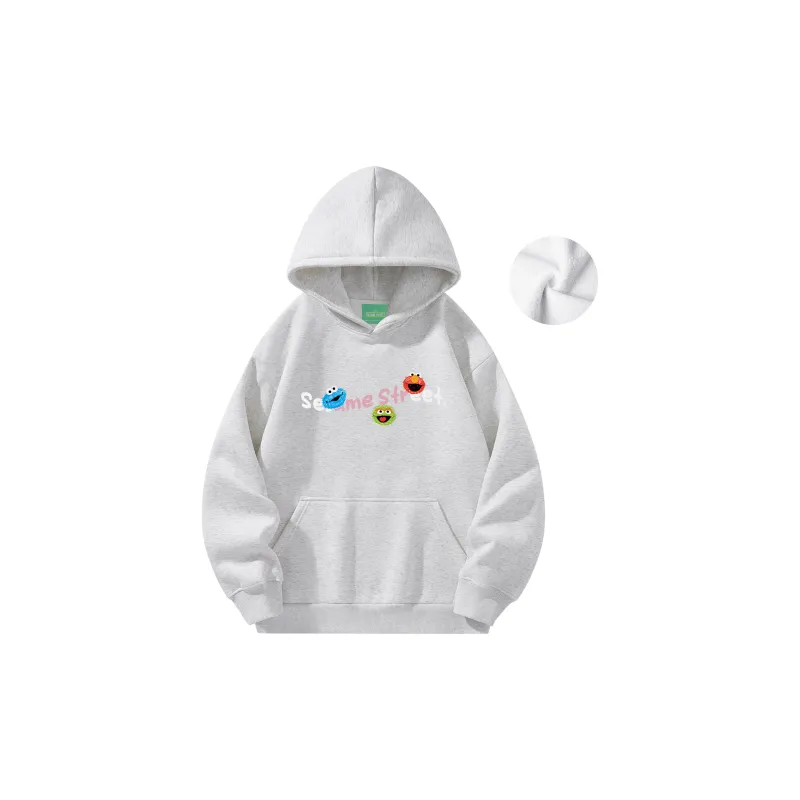SESAME STREET Sweatshirt Thickened And Fleece Lined Unisex-30