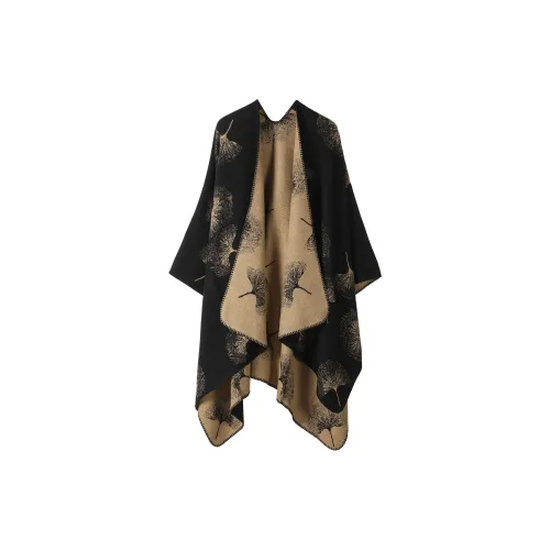 Mulinsen Cotton Knit Scarves Unisex Beige/Black Khaki Pink Brown