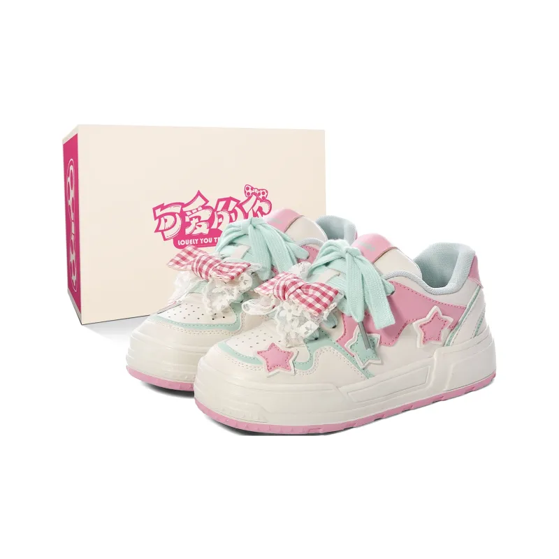 Lovely You Lightweight Anti-Slip Low-Top Skateboard Shoes Women's-30