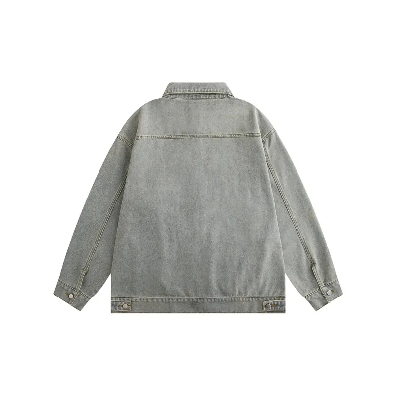 GROW DATE Denim Jacket Unisex Yellow Mud-8