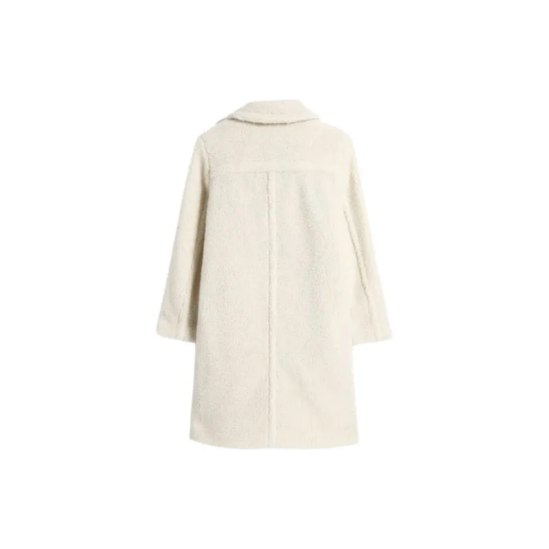 GAP Velvet feel Coat Women's Ecru-1
