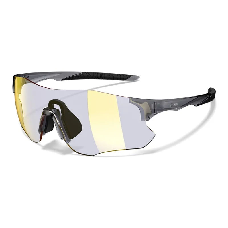Jeep TR/Memory Plastic Irregular Shape Sunglasses Unisex White-9