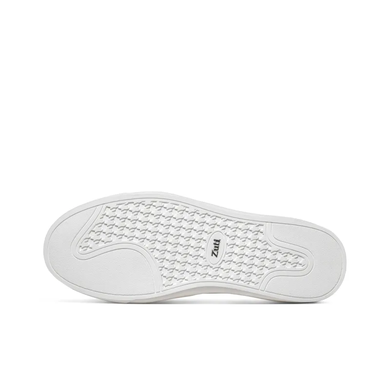 Zuti Low Top Skateboard Shoes Men's White-4