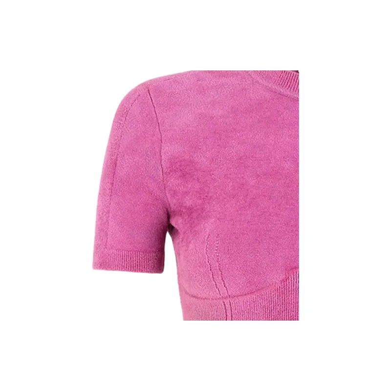 FENDI X Skims Velvet Knit Crop Top Colorado-4