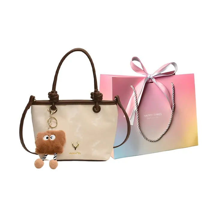 Yalu PU Tote Bag, Shopping Bag, Shoulder Bag, Handbag Regular Women's Black/Beige/Brown-7