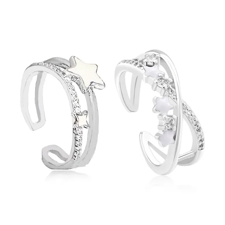 Shiban Alloy / Zircon / Drip Glaze Rings Unisex-4