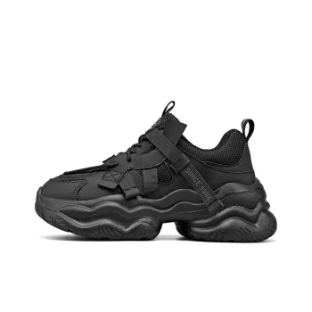 AOKANG Chunky Sneakers Women's Low Top Black/Beige
