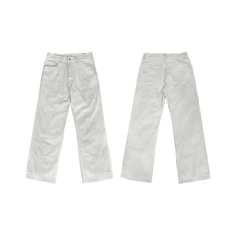 WANNA LAB SS25 Jeans Unisex Limestone White-2