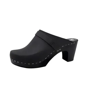 REJINA PYO Wrap-toe Slippers 8cm Women's Black