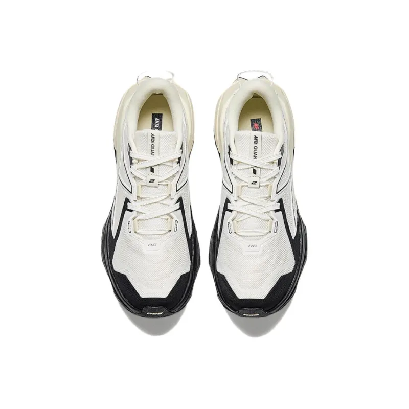 Anta Hunter Fury 2 Slip Resistant Cushioning Coverage Low Top Trail Running Shoes Women's White Black-2
