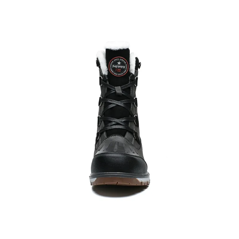 King Jinmai Cushioned Slip Resistant Crew Snow Boots Men's-2