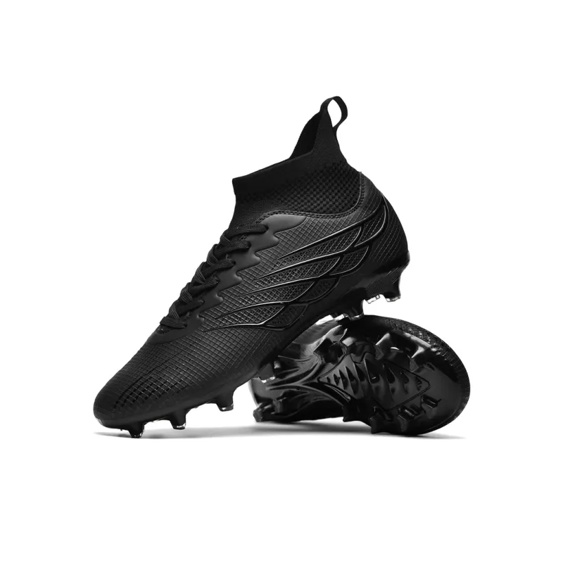 Kuding Non slip Support High Top Kids' Soccer Shoes Teenagers-2