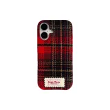 Flannelette Red Black Brown Plaid