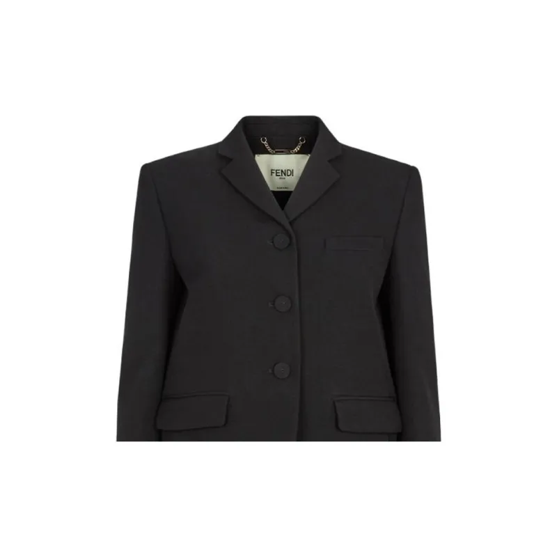 FENDI Satin Blazer-3