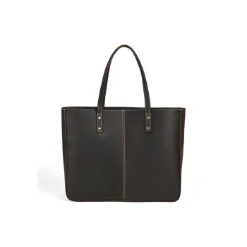 DOSRFINI Crazy Horse Skin Shoulder Bag Men's Brown