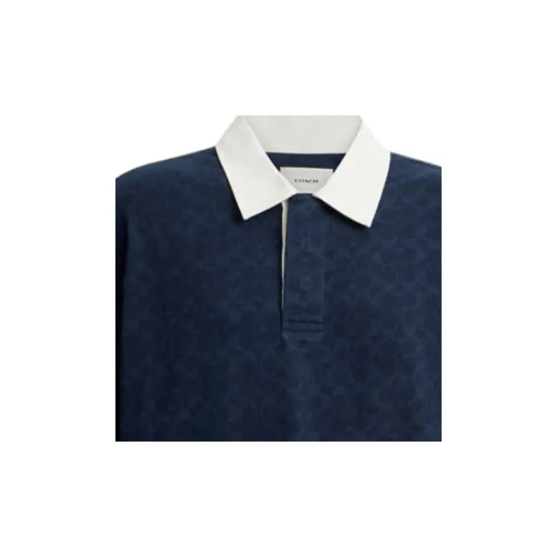 COACH Polo Shirt Men's Marine Blue-1