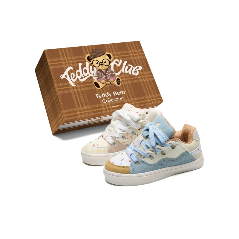 Teddy Bear Collection Slip Resistant, Abrasion Resistant, Lightweight Low Top Skateboard Shoes Unisex-0
