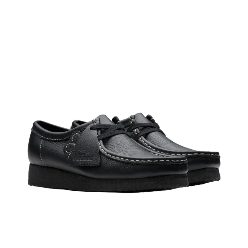Clarks Wallabee Casual Single Shoes Women's Black-1