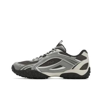 FILA PEBBLE Slip Resistant Low Top Running Shoes Men's Gray Brown