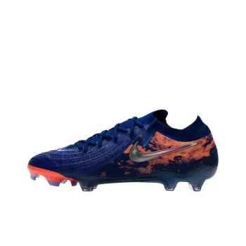 Nike Phantom GX 2 Elite FG Rubber Long Studs Anti Slip Wear Resistant Soccer Shoes Men's Blue Orange