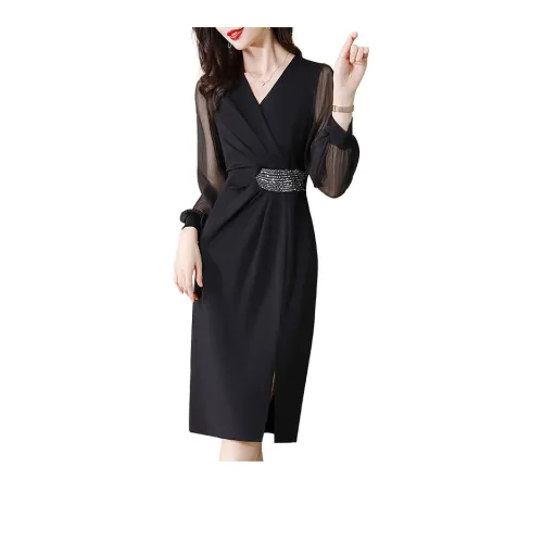 Cypress House Long Sleeved Dress Women's Black