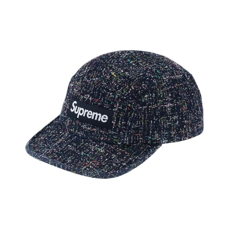 Supreme Denim Boucle Camp Cap-5