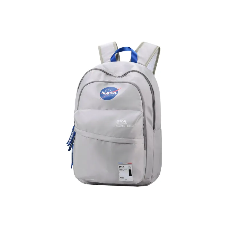 DRACONITE NASA Collaboration Polyester Students Backpack Unisex Gray-1