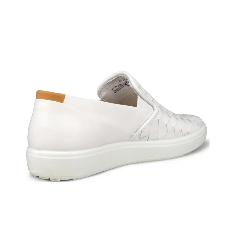 Ecco Soft 7 Casual Single Shoes Women's White-4