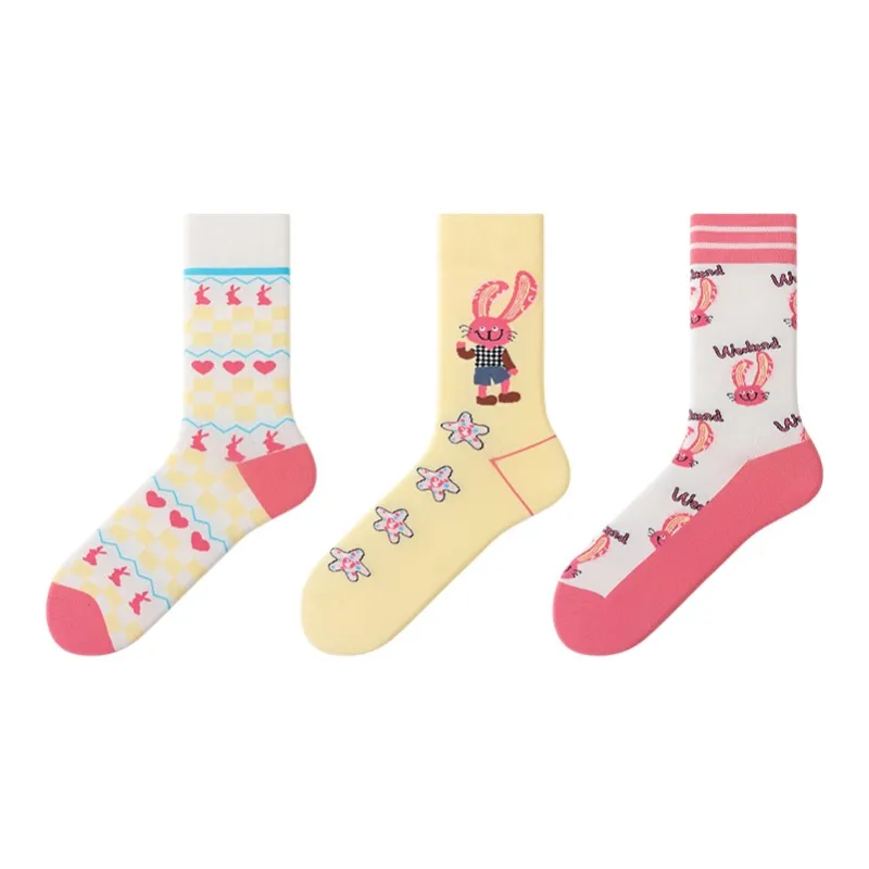 MIIOW Mid Calf Socks Unisex 3 Pack-14