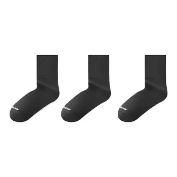 Skechers Mid Calf Socks Unisex 3 Pack Black