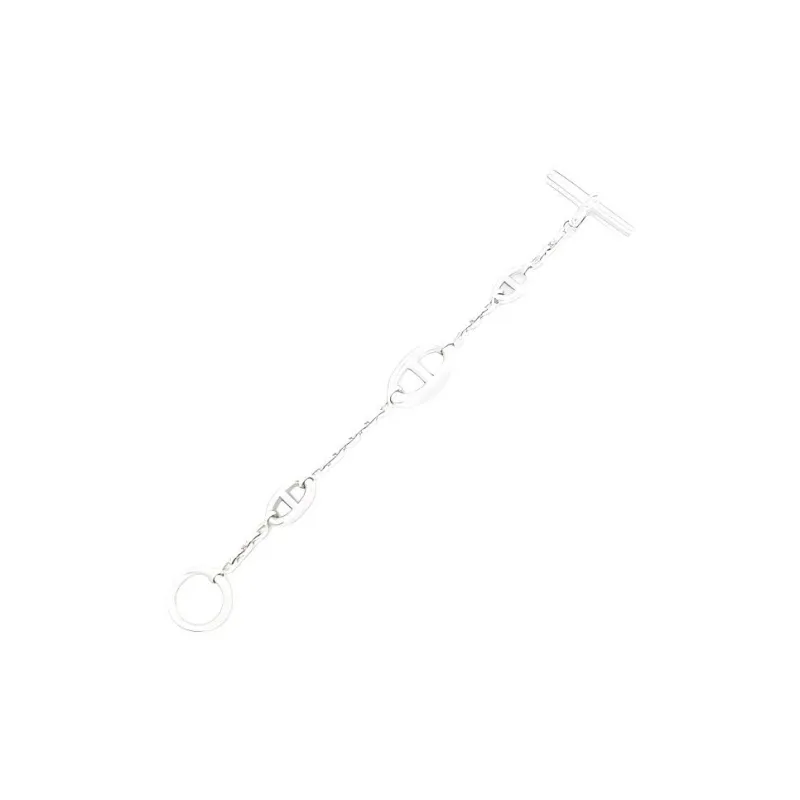 HERMES 925 Sterling Silver Bracelets Women's White-1