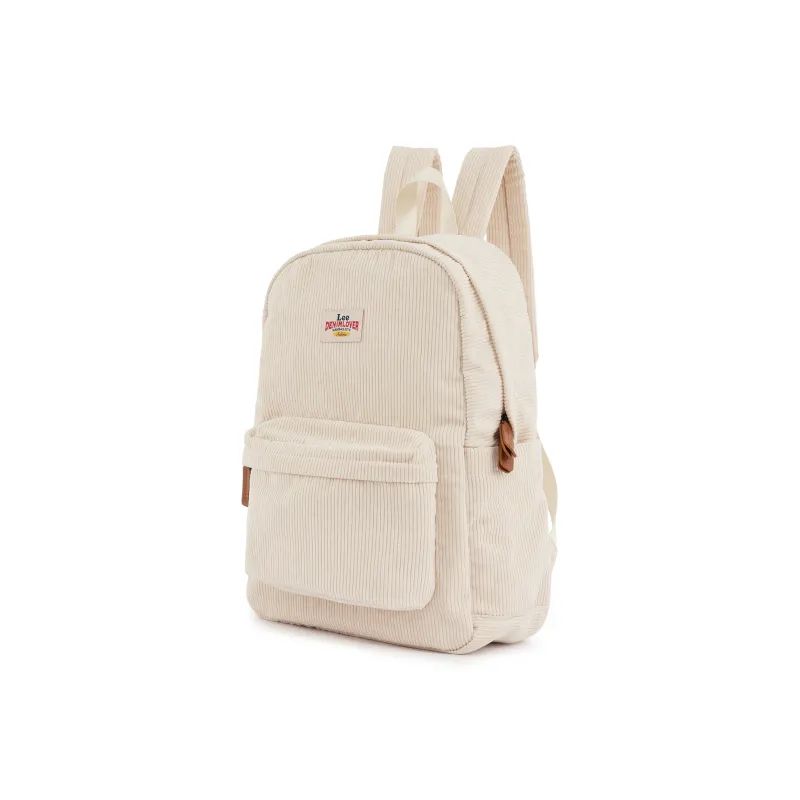 Lee Fabric Backpack Regular Unisex Ecru-1