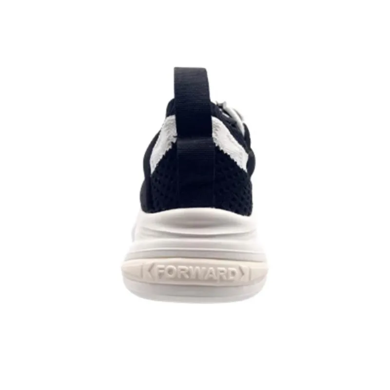 QIANJIN Non slip Lightweight Mid Top Casual Shoes Women's Black-2