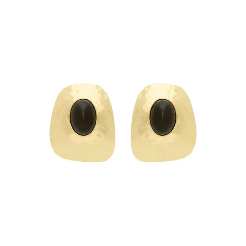 SAINT LAURENT Resin Metal Earrings Women's Gold