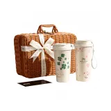 Double Cup Gift Box Set[Four-Leaf Clover+Pink Mixing Cup]
