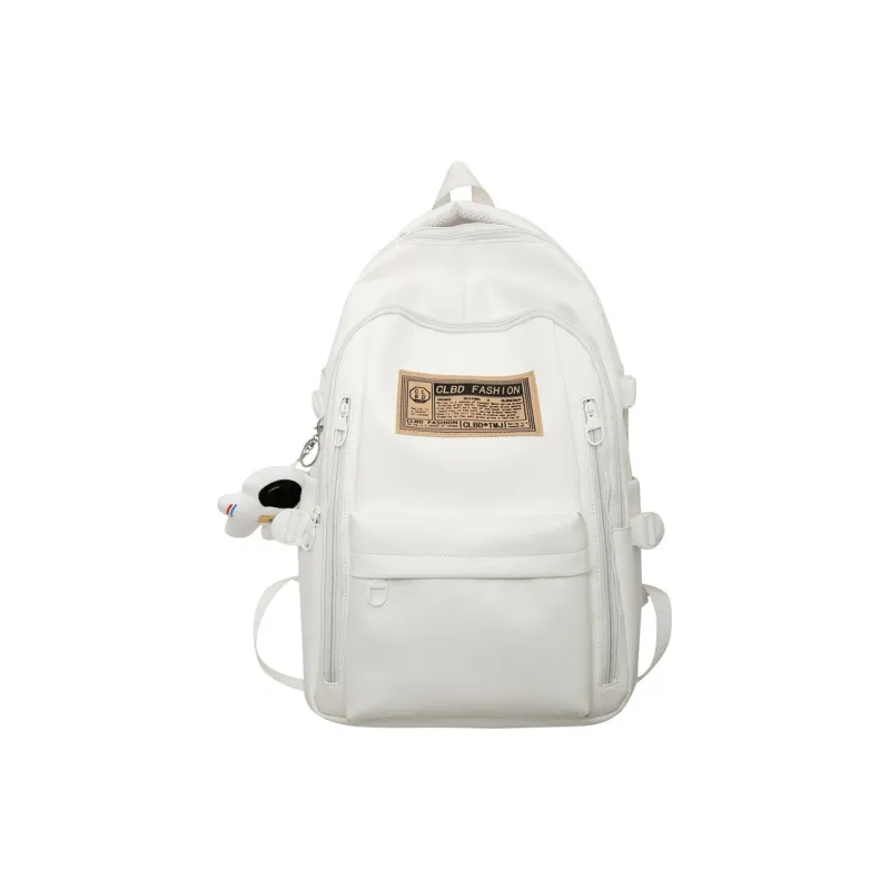 NOMK PU Laptop Bag Portable Backpack Regular Unisex Black/White/Green/Blue-5