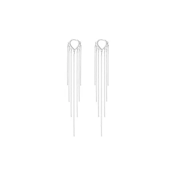 CLARKIA FLOWER 990 Silver Earrings Women's