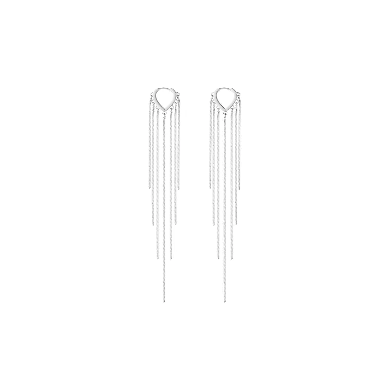 CLARKIA FLOWER 990 Silver Earrings Women's-0
