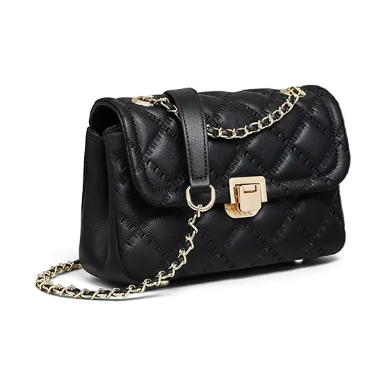 MILLIE'S Cow Leather Crossbody Bag Shoulder Bag Regular Women's Ecru/Black-5