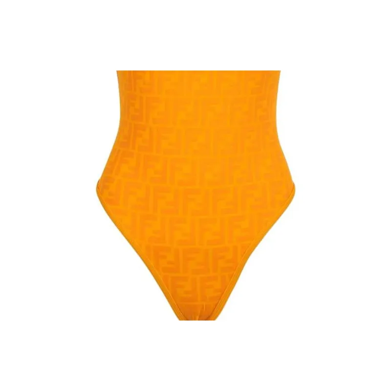 FENDI One-piece Swimsuit Women's Orange-3