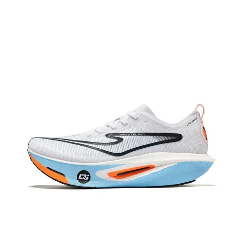 Erke Realm Of The Orchid 3.0 Cushioning Wear Resistant Low Top Running Shoes Men's White Blue Black